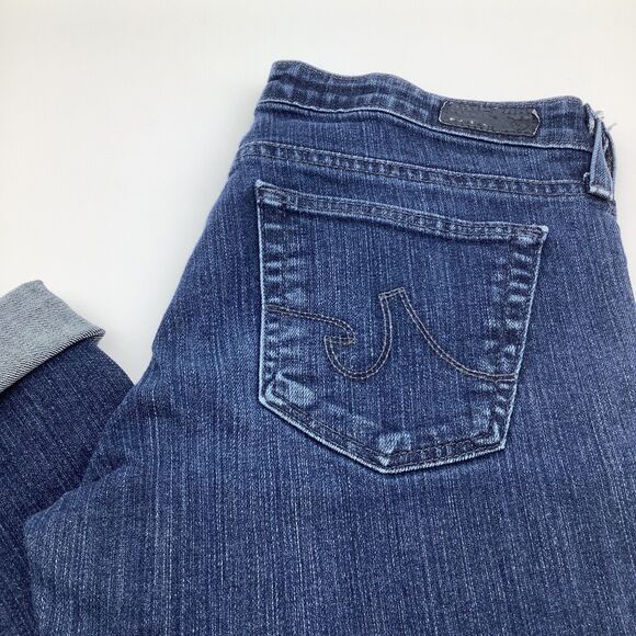 AG Adriano Goldschmied Womens The Stevie Roll Up Capri‎ Jeans Size 28R - Picture 1 of 11